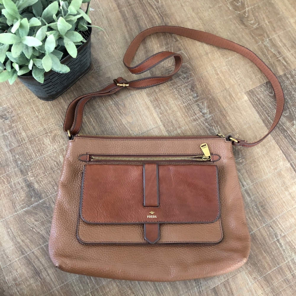 Fossil Brown Leather bag
